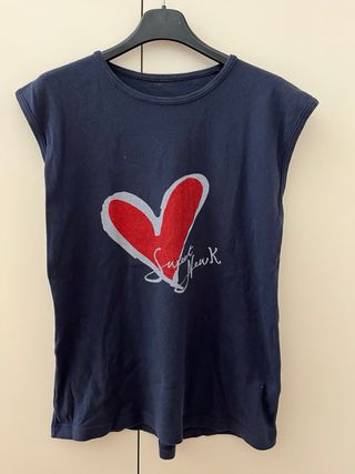 Canotta uomo con cuore, vintage 2000.