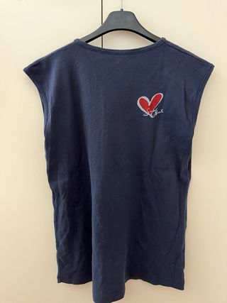 Canotta uomo con cuore, vintage 2000.