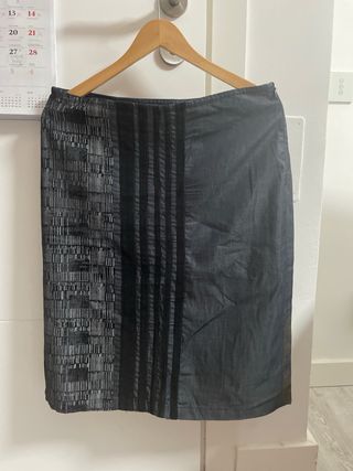 Falda midi Custo Barcelona denim multicolor
