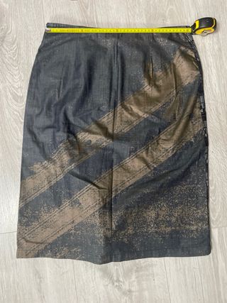 Falda midi Custo Barcelona denim multicolor