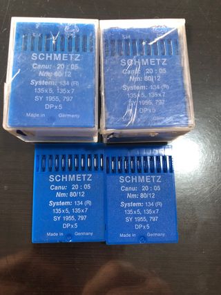 AGUJAS SCHMETZ PARA MAQUINAS DE COSER 220 AGUJAS