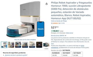 Robot aspirador Philips Homerun 7000.