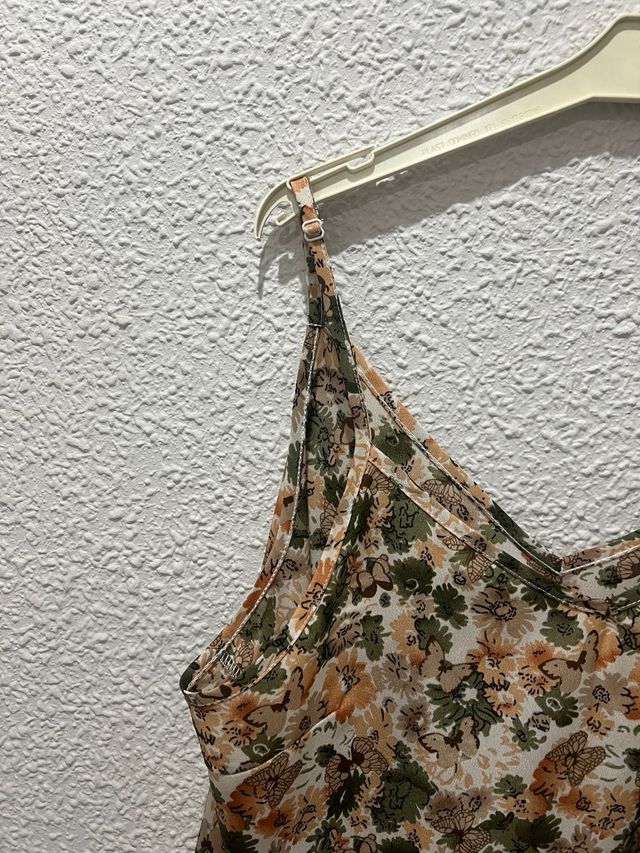 Blusa tirante estampada flores