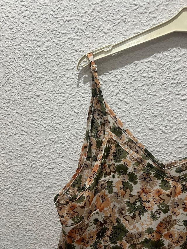 Blusa tirante estampada flores