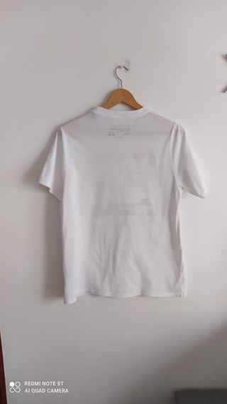 Camiseta blanca estampada Pull & Bear