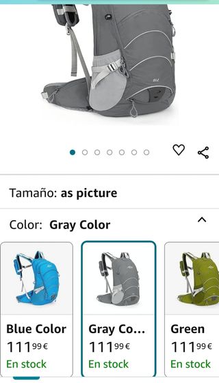 Mochila Inoxto 20 lt.