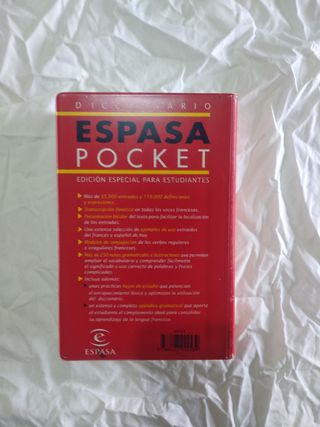 Diccionario Francés Espasa Pocket