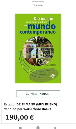 Libro diccionario de historia y politica