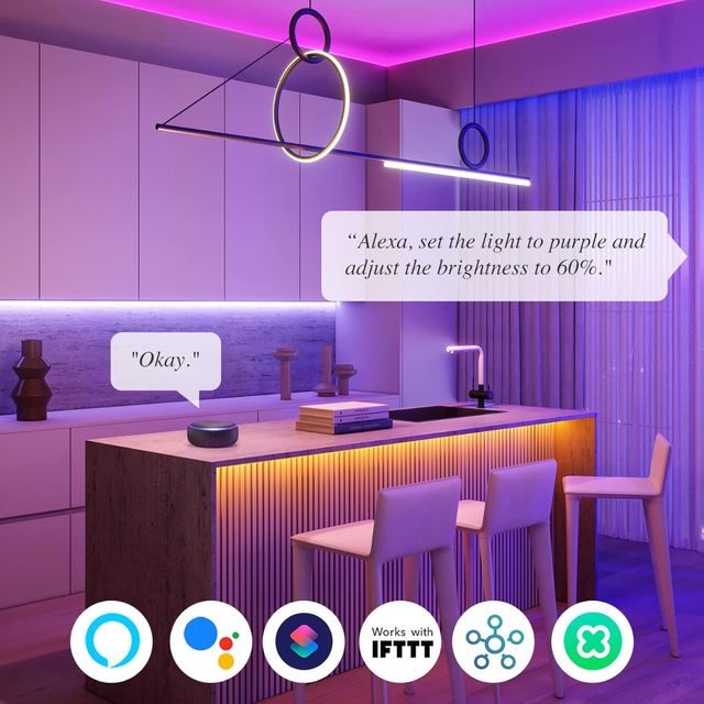 Tiras LED luces RGB WiFi Bluetooth 5m