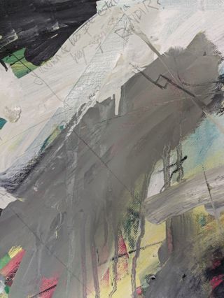 Cuadro abstracto moderno ORIGINAL grande unico