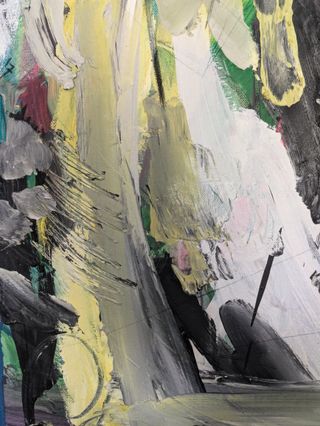Cuadro abstracto moderno ORIGINAL grande unico