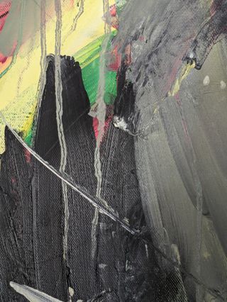 Cuadro abstracto moderno ORIGINAL grande unico