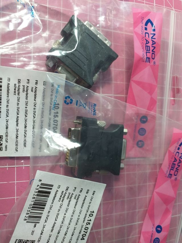 Adaptador DVI a VGA 2 unidades