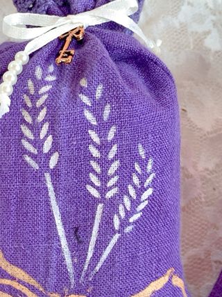 Tris di Sacchetti di lavanda in lino