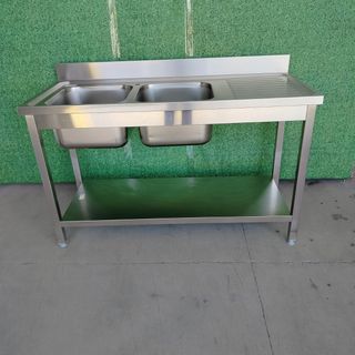 CA🍳 Fregaderos 2 Senos Iz y Escurridor