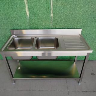 CA🍳 Fregaderos 2 Senos Iz y Escurridor