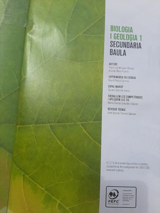 Libro Biología y Geología | 1 ESO