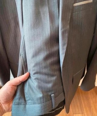 Completo uomo Piazza Italia, grigio a righe, L