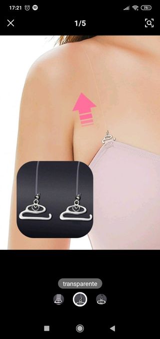 Tirantes sujetador transparentes 