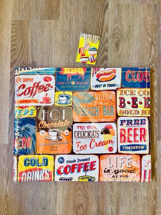 Tablon anuncios carteles vintage