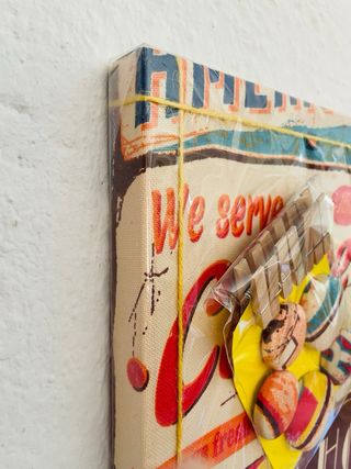 Tablon anuncios carteles vintage