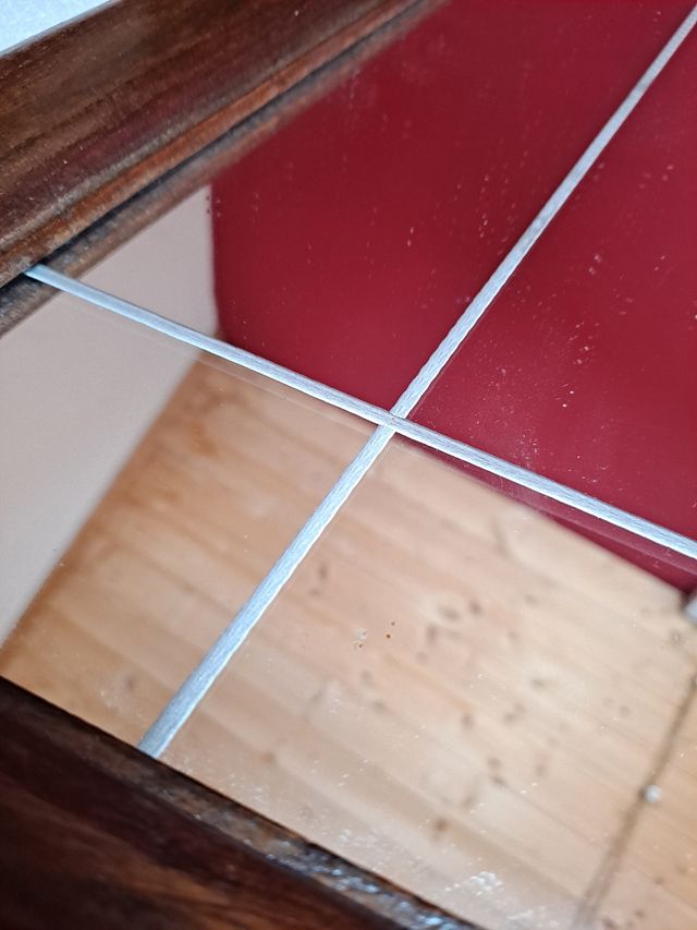 Espejo de madera trapecio