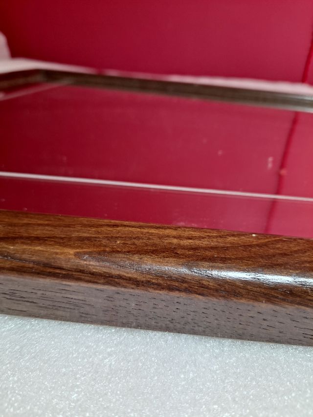 Espejo de madera trapecio