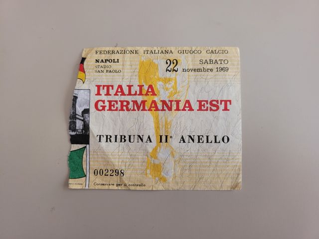 Biglietto utilizzato Coppa Rimet