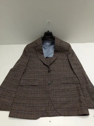 NUEVO Hackett London Taupe Mesh Check CC Chaqueta