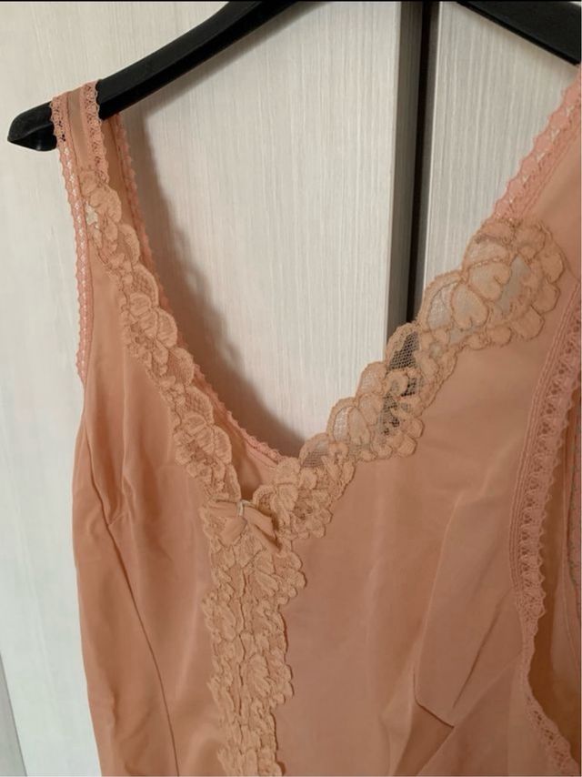 Sottoveste corta color carne,vintage,tg.44/46,nuov