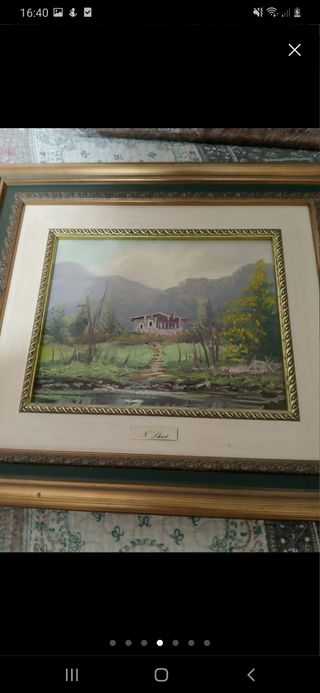 Cuadros pintados a mano antiguos