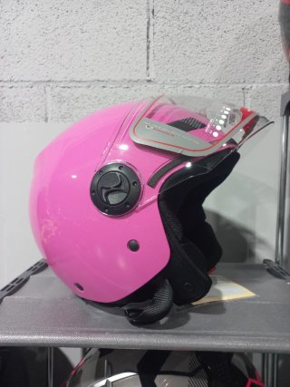 CASCO MOTO JET ROSA, NEGRO, GRIS, AZUL, BLANCO...