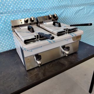 🦐​【LU】Freidora 10+10 Lts con Grifo - Romux