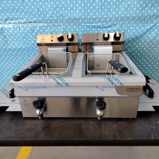 🦐​【LU】Freidora 10+10 Lts con Grifo - Romux