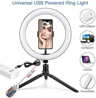 Anillo de Luz LED 10" con trípode