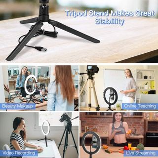 Anillo de Luz LED 10" con trípode