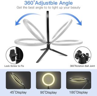 Anillo de Luz LED 10" con trípode