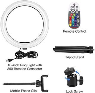 Anillo de Luz LED 10" con trípode