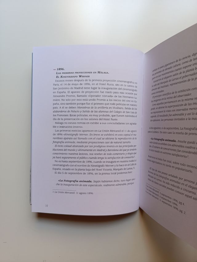 Historia del cine mudo en Málaga.