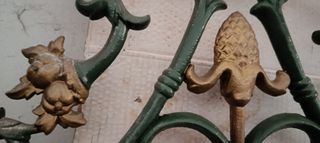 Cabecero de hierro y hierro fundido