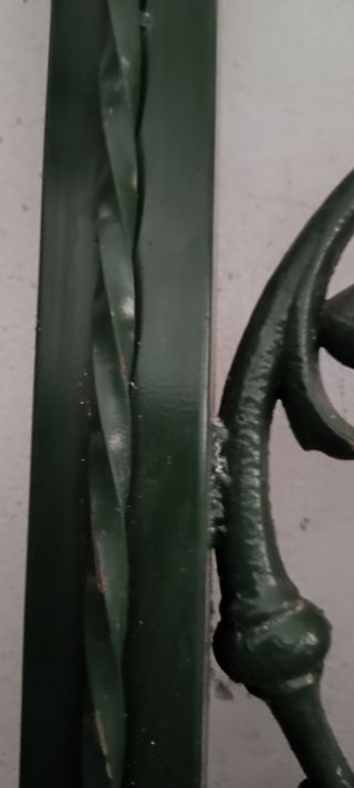 Cabecero de hierro y hierro fundido