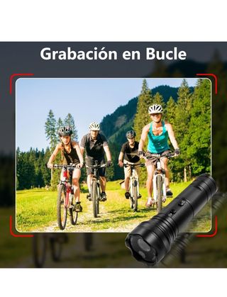 Mini Cámara Deportiva con Linterna.