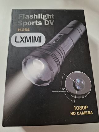 Mini Cámara Deportiva con Linterna.