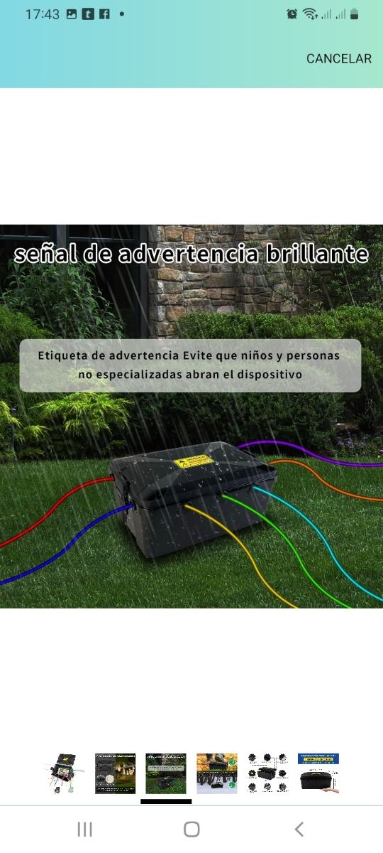 Caja protección  conexión eléctrica