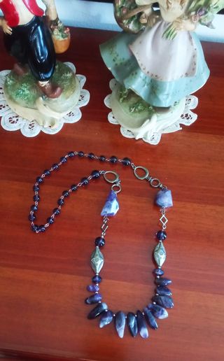 Collana Vero Ametista Chevron