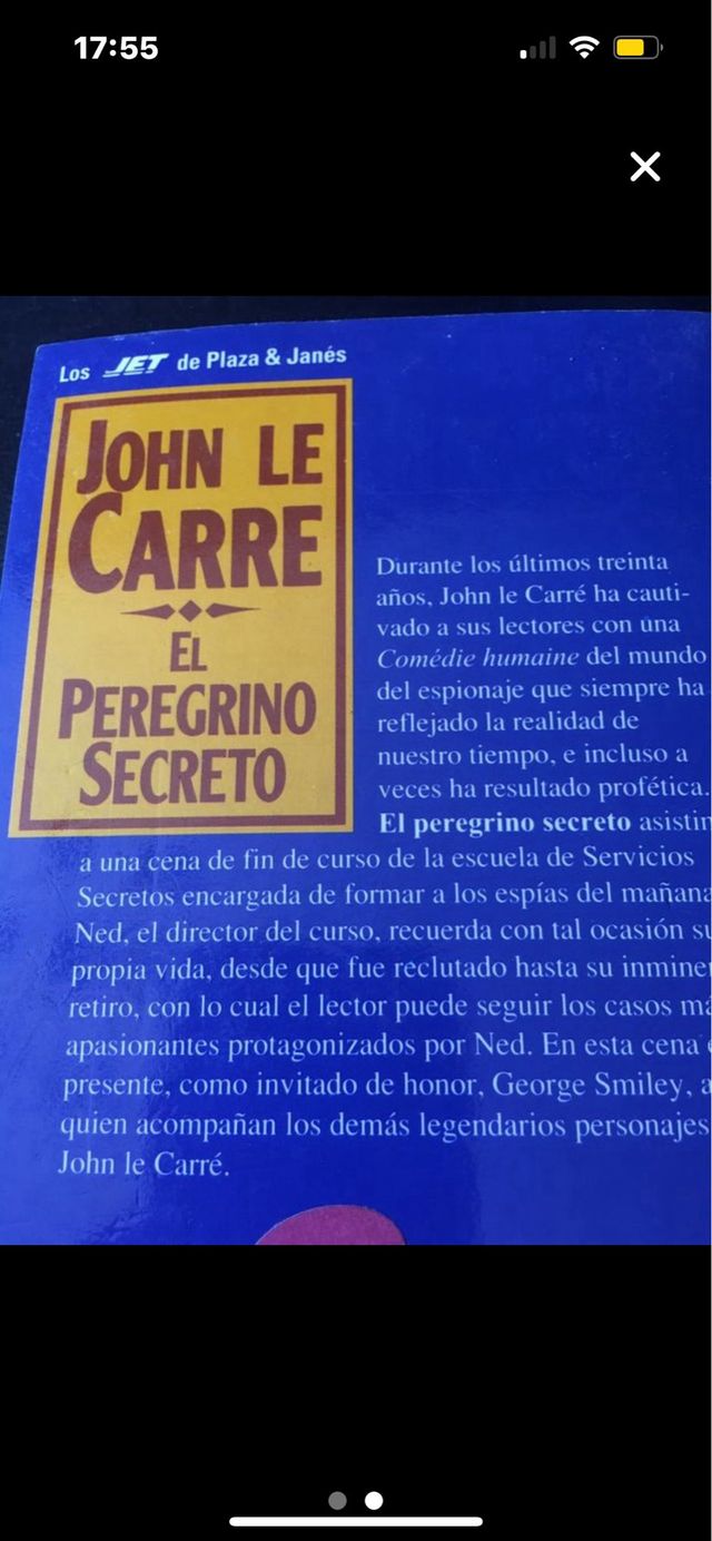 LOTE 2 LIBROS JONH LE CARRE
