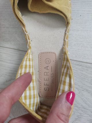 Alpargatas amarillas Sfera talla 37!