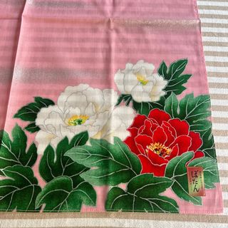 Pañuelo japonés grande con flores