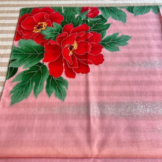 Pañuelo japonés grande con flores