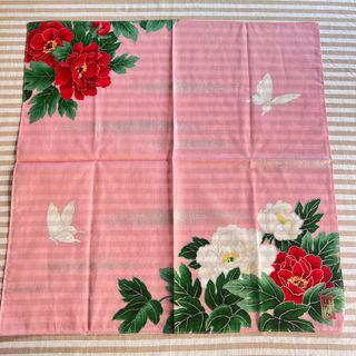 Pañuelo japonés grande con flores